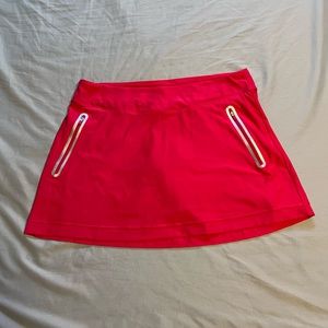 Nike Golf Tour performance Dri fit skirt or skort hot pink silver trim women’s L